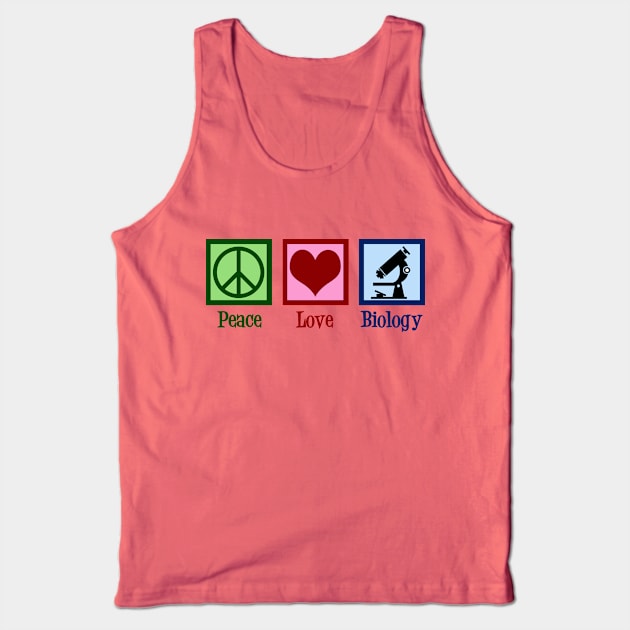 Peace Love Biology Tank Top by epiclovedesigns